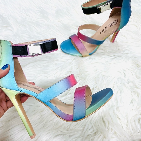 Multi iridescent buckle heel - Picture 5 of 11